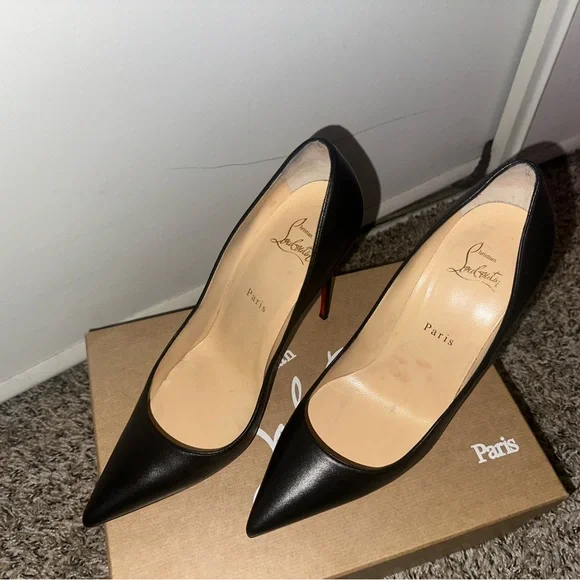 Christian Louboutin Black Patent Leather Heels - Picture 8 of 8